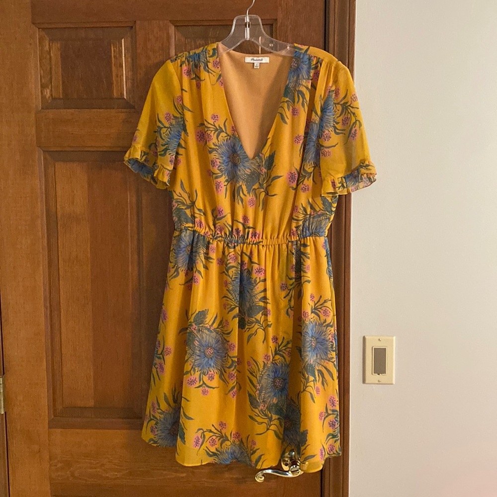 Yellow madewell dress